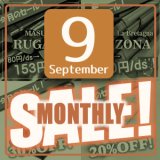 【セール】9月のマンスリーセール スタート！