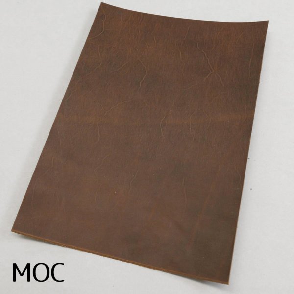 画像6: 定尺裁ち革 Old America (茶芯オールドアメリカ) (6)