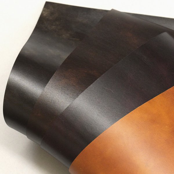 切り革 カットレザー ミュージアムカーフ パティーヌ