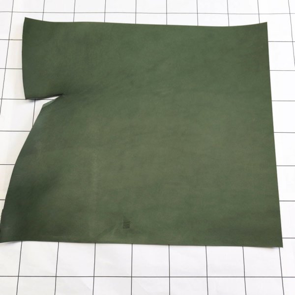 濃緑 イタリア ヌメ革 ブレターニャ ペコス 不定形裁ち革 切り革 カットレザー