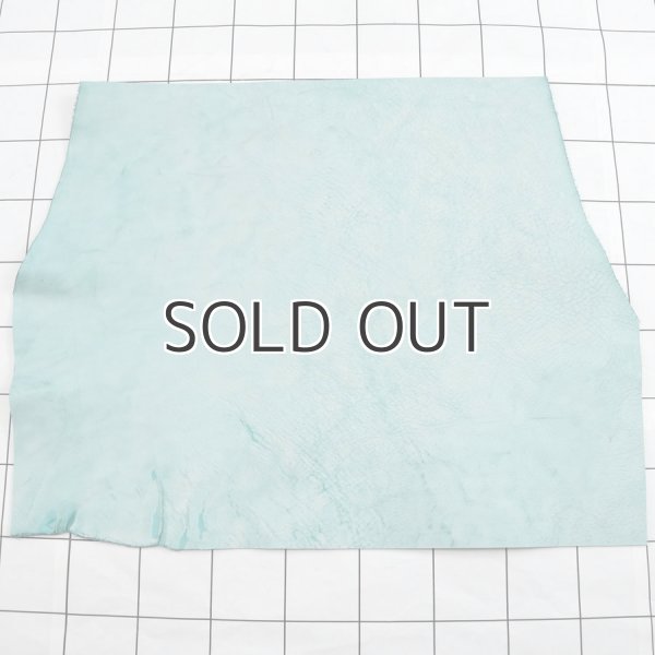 アイスブルー1アラスカ 裁ち革 切り革 カットレザー