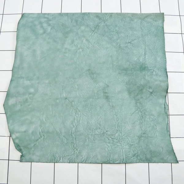 SKA05 グリーン1 アラスカ 裁ち革 切り革 カットレザー