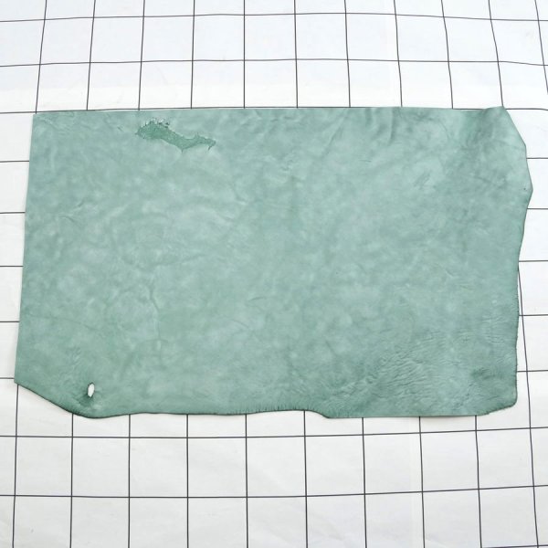 SKA05 グリーン2 アラスカ 裁ち革 切り革 カットレザー