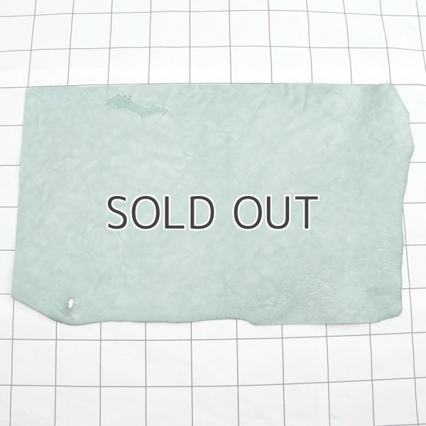 SKA05 グリーン2 アラスカ 裁ち革 切り革 カットレザー