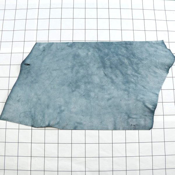SKA34 ターコイズ2 アラスカ 不定形裁ち革 切り革 カットレザー