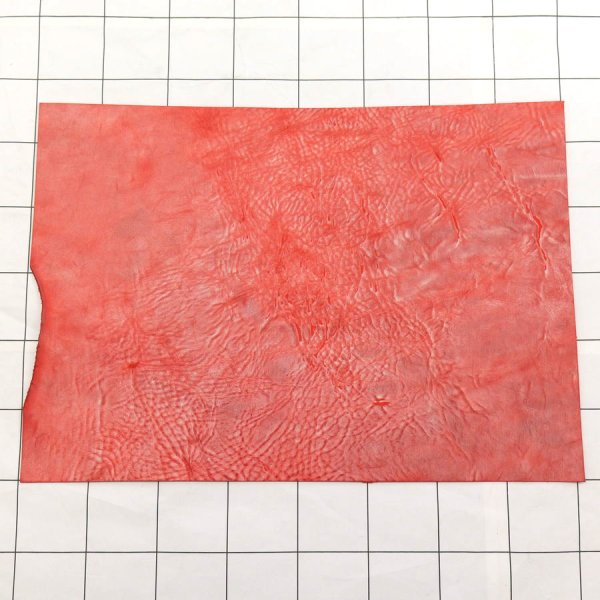 画像1: 不定形裁ち革 「アラスカ」SKA33(ROSSO) (1)