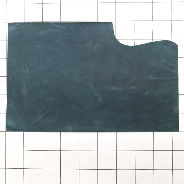 画像1: 【30%OFF!】不定形裁ち革 「WPクレイジーホース」AquaMarine (1)