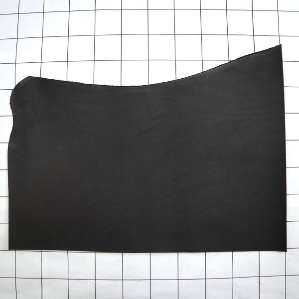 画像1: 不定形裁ち革 「茶芯オールドアメリカ」BLK (1)