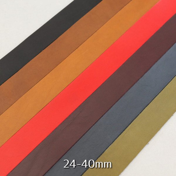 Conceria800 ブルガノ イタリアヌメ革 ストラップ レース 革紐ひも 24-40mm