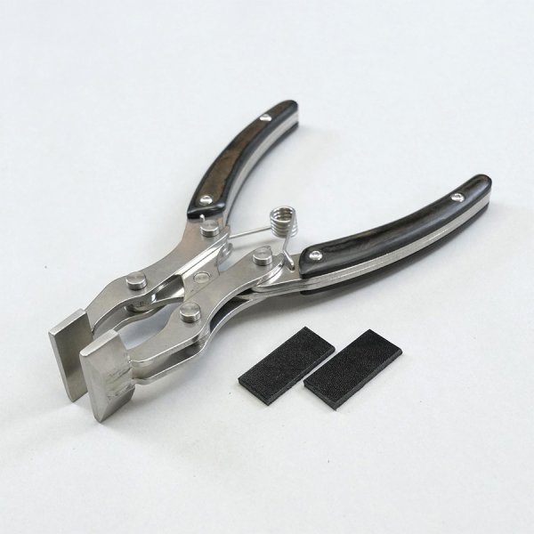 フラットプライヤー 平行ペンチ 接着圧着