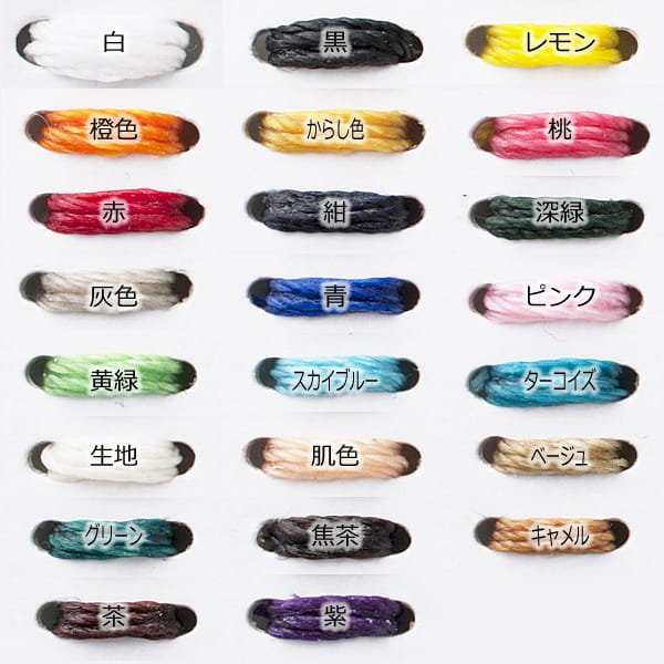 レザーワークス|糸・針・ロウ|糸|ビニモダブルロウ付き糸0番ミニ|レザークラフト材料通販ページ