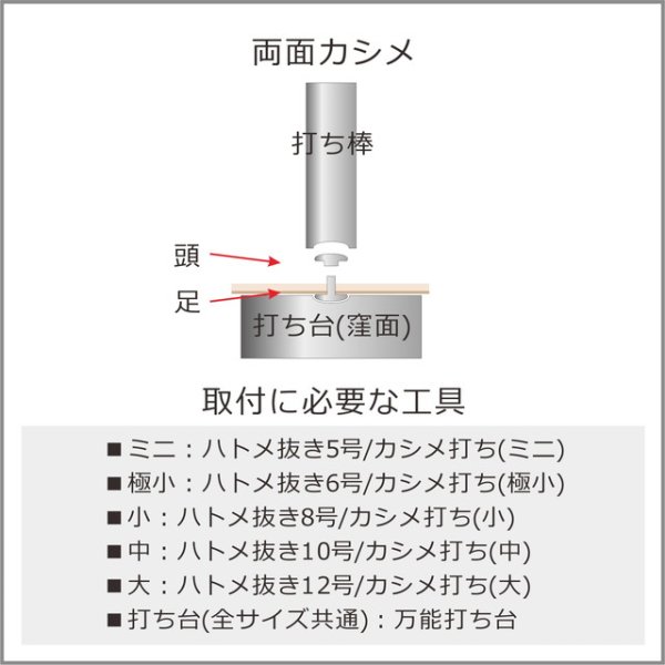 画像2: 両面カシメミニ (2)