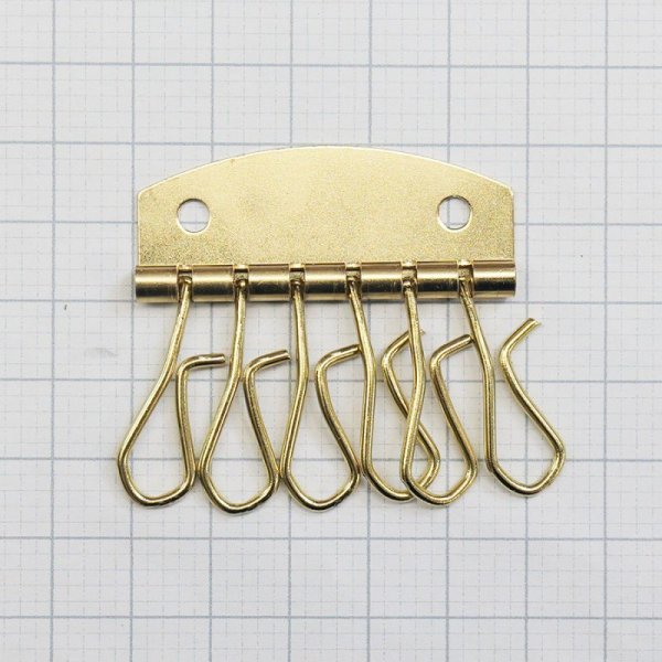 画像2: 真鍮ループキー6連 (2)