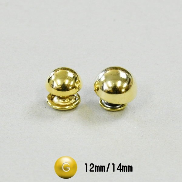 協進エル 75536 半丸底鋲 ゴールド