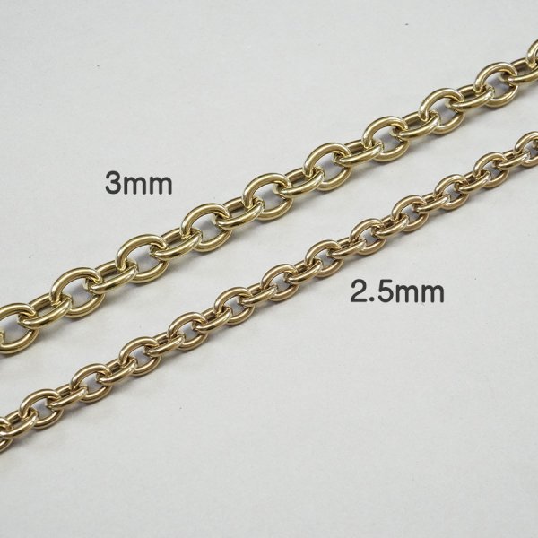 ウォレットチェーン 真鍮 ブラス 3mm
