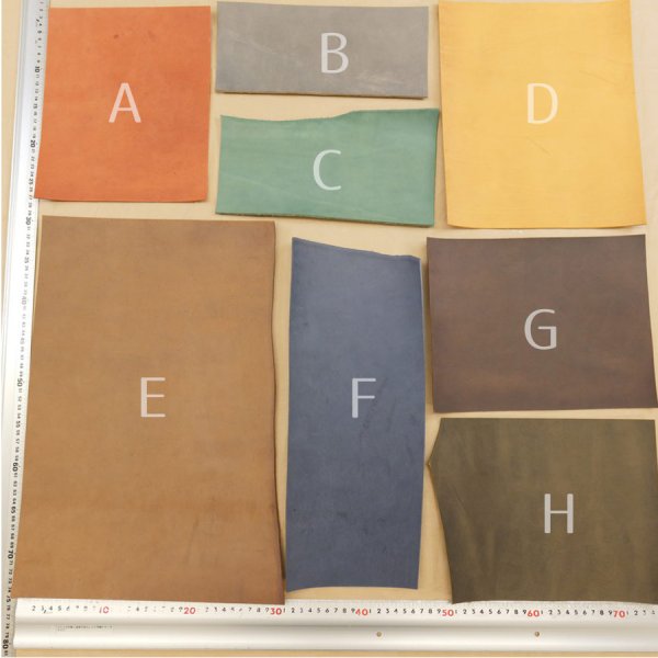 画像2: ハギレパックＬ【TOSCANO BUFFED(トスカーノバフ)色ミックス】 (2)