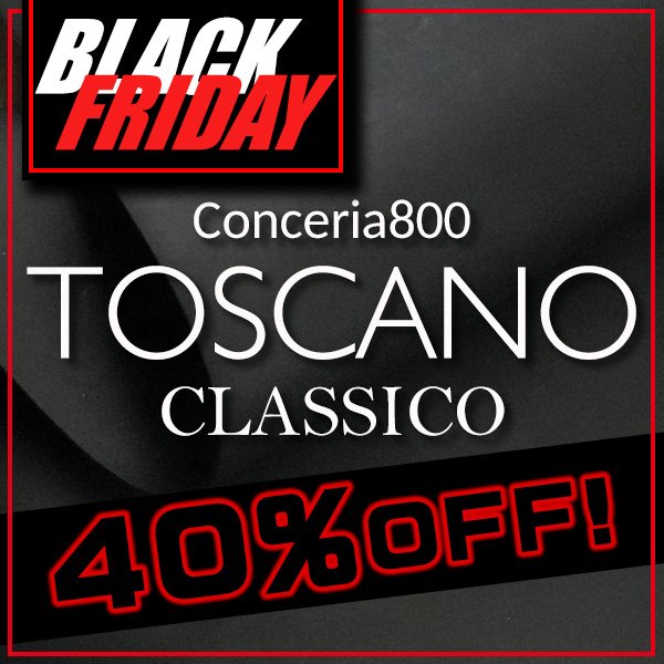 画像1: 【BFセール】1/2カット Toscano Classicoトスカーノ・クラシコ(Nero) (1)