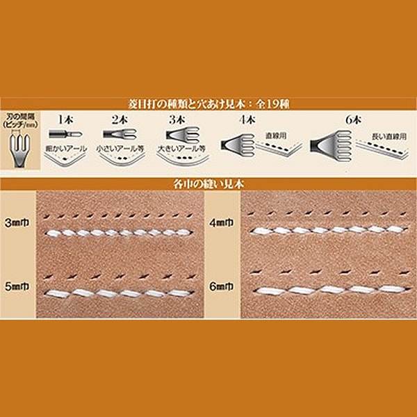 レザーワークス|道具・工具|ステッチ関連道具|プロツール菱目打|レザークラフト材料通販ページ