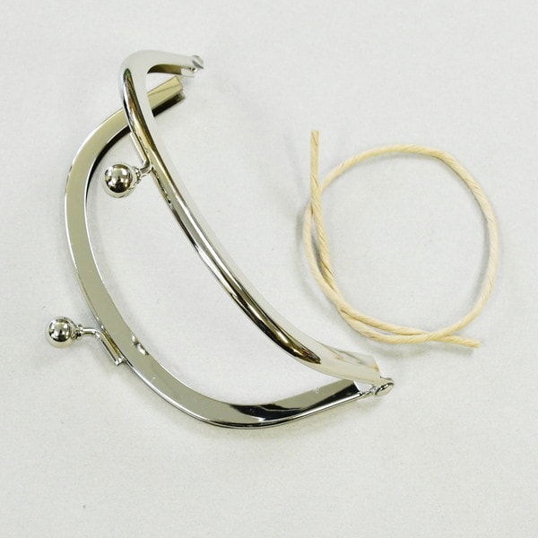 レザーワークス|金具・附属|口金・バッグ・鞄金具|口金3.3寸丸|レザークラフト材料通販ページ