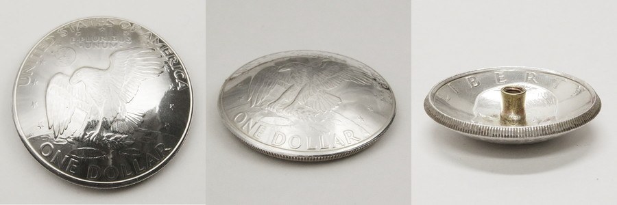 USAコインコンチョ　25　ニューヨーク州　24φ　ニッケル・銅　　